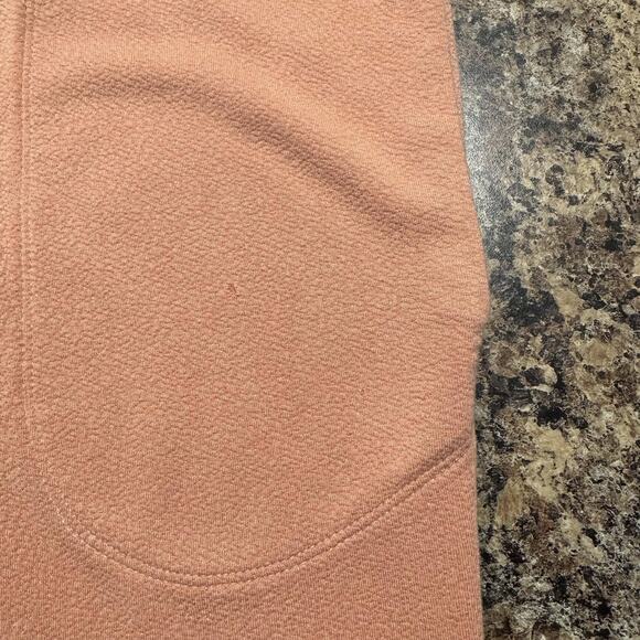 Zara Womens Dress Shift Pockets Raw Edges Coral Size Small LD - Picture 4 of 5